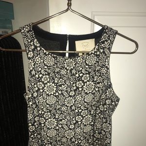 Anthropologie Sleeveless Brocade Top